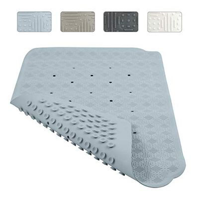 Spirella Tapis Fond de Douche Caoutchouc Ruby 53x53cm Bleu Froid