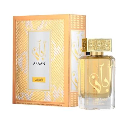 Abaan Lattafa Eau de Parfum 100 ml – Unisexe pour Homme et Femme – Famille Boisée