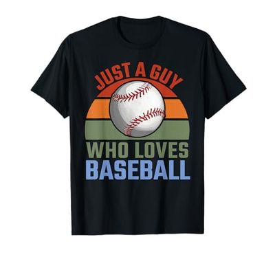 Solo un ragazzo che ama il giocatore di baseball vintage Maglietta