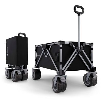 Kinderkraft - Chariot de Plage Pliable - Charge maximale : 130 kg - Noir