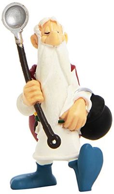Plastoy -SD-PLY00060504 Astérix Figura Panoramix com marmita, cor branca, 7.00 (PLA60504)