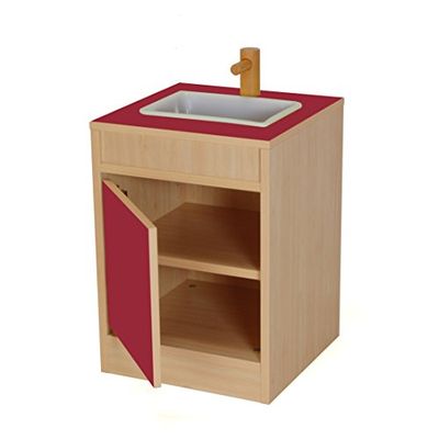 Mobeduc Keukengootsteen Module, Hout, 40 x 56 x 40 cm Kers Rood