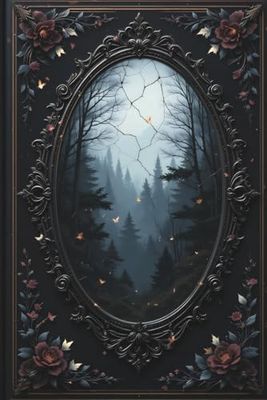 Gothic Enchanted Forest Journal Notebook, Vintage Elegance Pages: 6 x 9 Notebook, 120 Decorated Line Pages,