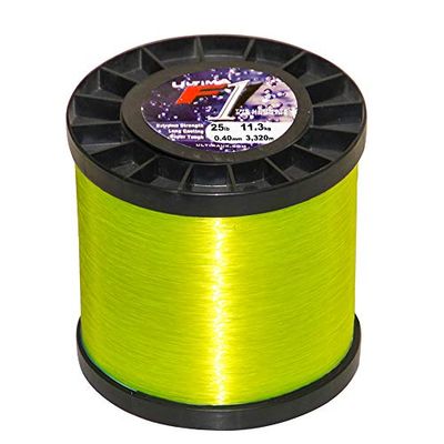 Ultima F1 Super Strong Beach Casting Sea Fishing Line - Fluo. Gold, 0.40 mm - 25.0 lb