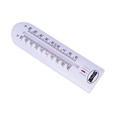 Amig - Thermomètre mural | Thermomètre analogique avec base en plastique | Grande taille pour une lecture facile | Outils pour jardin et jardinage| Plage de mesure : -20 à +50 °C.