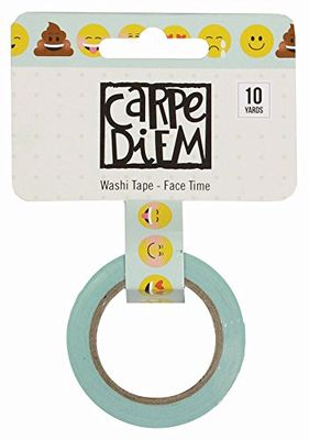 Simple Stories Emoji Love Washi Tape-Face Time, Paper, Multicoloured, 10.8 x 7.5 x 1.5 cm