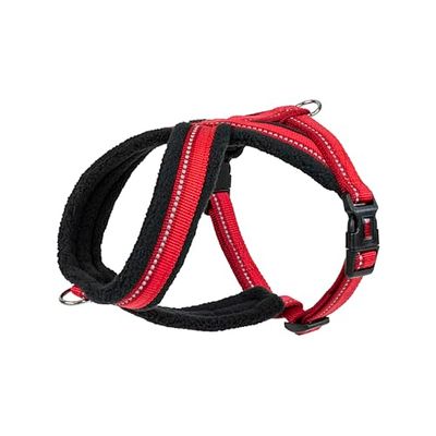 Harnais Comfy HALTI – Harnais avec Doublure en polaire pour chien avec Bande Réfléchissante & Clip Arrière et Avant pour Un Contrôle Facile. Harnais anti-traction pour Chiens et Chiots (Taille XS)
