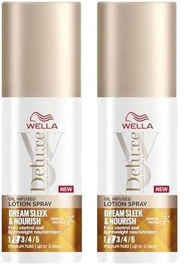 Wella Deluxe Dream Smooth & Nourish Oil Infused Lotion Spray, 150ml (Pack of 2)