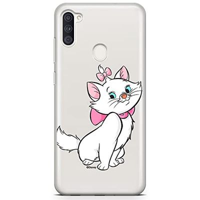 ERT GROUP mobile phone case for Samsung A11 / M11 original and officially Licensed Disney pattern Marie 007 optimally adapted to the shape of the mobile phone, partially transparent
