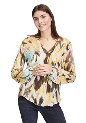 Betty & Co Dam Riga 3 Blus, Natur/Gul, 36, Natur/Gul, 36