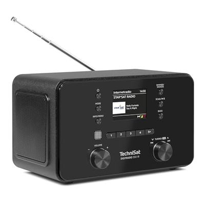 TechniSat DIGITRADIO 550 IR - Radio Internet stéréo (Dab+, FM, WLAN, Bluetooth, contrôle Via Application, réveil), Noir