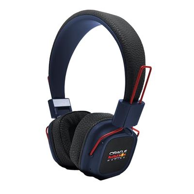 Red Bull Racing - Auriculares Bluetooth RB-HP170 con Controlador de 40 mm, batería de 8 Horas, USB-C, Line-in, Plegables, inalámbricos, con micrófono para música, Juegos, Viajes, Llamadas telefónicas