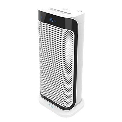 Cecotec keramische verwarming klaar warm 6600 keramische stijl Smart Power 2000 W, LED-display aan de voorzijde, 3 bedrijfsmodi, timer 8 uur, oscillatie, afstandsbediening