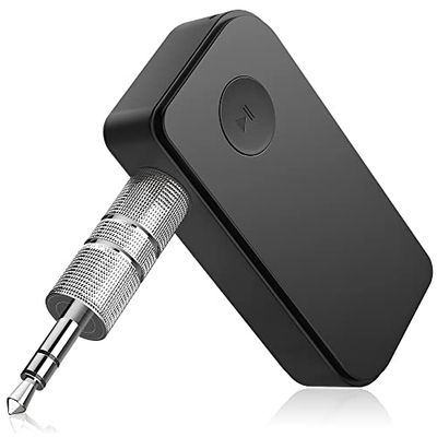 ANSTA Receptor Bluetooth 5.0, Adaptador de Audio inalámbrico para música, Auriculares con Cable, Altavoz