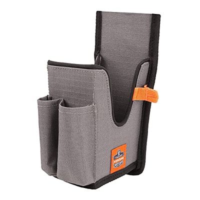 Ergodyne Squids 5540 - Funda para escáner de código de Barras para computadoras móviles con Agarre de Pistola, Soporte para escáneres de código de Barras de Mano, Accesorio para cinturón Gris, Grande