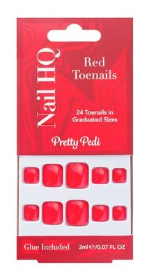 Nail HQ Red Toenails (24 Pieces)