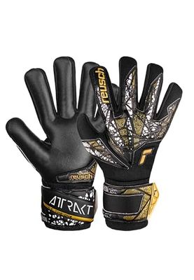 Reusch Attrakt Silver NC Finger Support Junior målvaktshandskar för barn med negativ skärning och fingerskydd