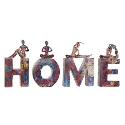 FIGURA SET 4 RESINA 11,5X4,5X23 HOME YOGA