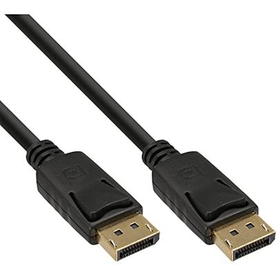 InLine 20735 Cavo DisplayPort Maschio a DisplayPort Maschio, 5 m, 4K2K, Pin Dorati, Nero