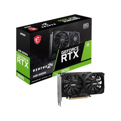 MSI GeForce RTX 3050 VENTUS 2X 6G OC (6GB GDDR6/PCI Express 4.0/1492MHz/14000MHz)