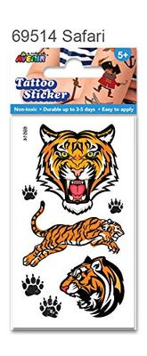 Avenir- Petit Tatouage Safari, 69514, Multicolore, Small