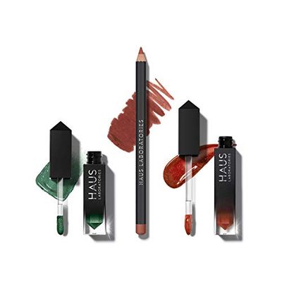 Haus Laboratories By Lady Gaga: Kit De Maquillage Comprenant Un Sac, Un Fard À Paupières Liquide, Un Crayon À Les Lèvres Et Un Gloss À Lèvres