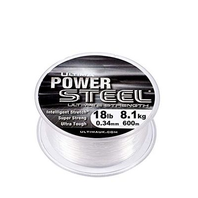 Ultima Unisex e0074 Cable de Acero Super Fuerte línea de Pesca Mono, Cristal, 0,34 mm-18.0 LB