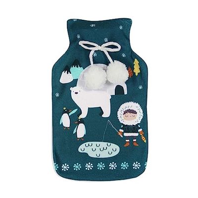miękkość wnętrza, termos z pokrowcem (21 x 34 cm) Igloo, polar z nadrukiem/PCV gładki