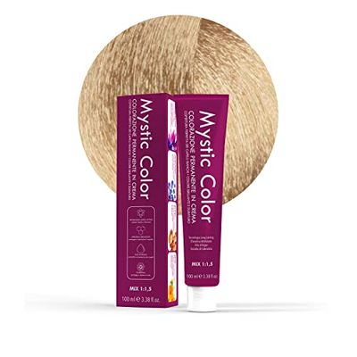 Mystic Color - Permanent Cream Coloring with Argan Oil and Calendula - Long Lasting Hair Color - Natural Platinum Blonde Color 10-100ml