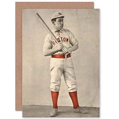 Wee Blue Coo VINTAGE PHOTO SPORT COLLECTABLE BASEBALL HUGH DUFFY GREETINGS CARD