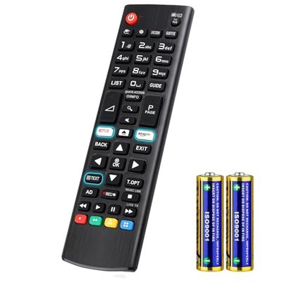 Universal para Mando LG Smart TV,Mando a Distancia para Todos los Televisión LG Original AKB75095308,con Pilas