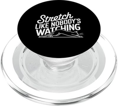 Diseño elástico como si nadie estuviera mirando a un gato PopSockets PopGrip para MagSafe