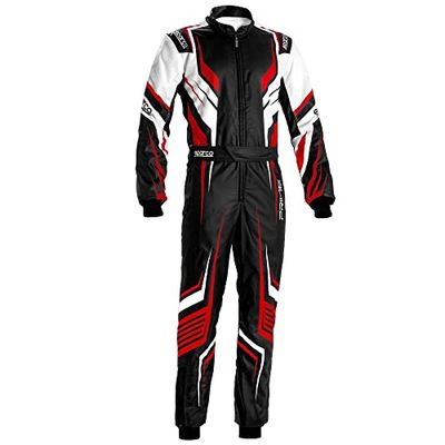 Sparco Costume K45 Prime K per Bambino Taglia 140 Nero/Bianco/Rosso