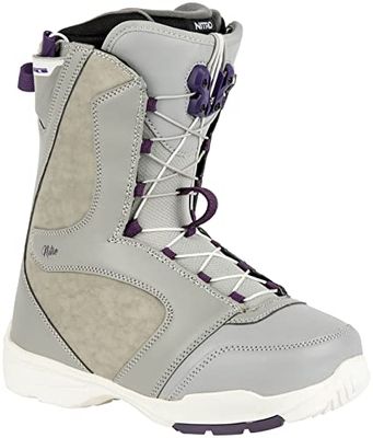 Nitro Dames Flora TLS Boot '23 Snowboardboot, grijs-paars, MP 24,5 // EU 38 // US 7