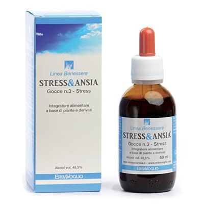 Integratore alimentare - Utile in caso di stress in gocce - a base di Luppolo, Salice, Tiglio e Cimifuga - 50 ML