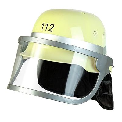 W WIDMANN MILANO Party Fashion - Casque de pompier avec visière pour enfants, en plastique dur, uniforme, équipement de pompier