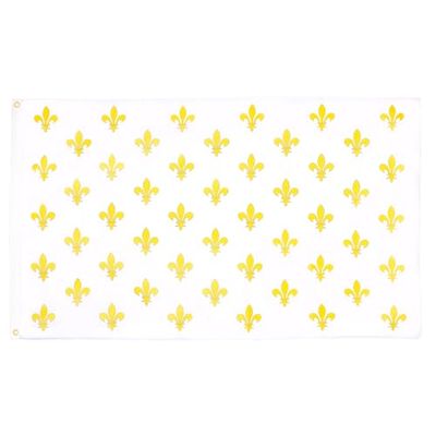 AZ FLAG Bandiera Regno di Francia 150x90cm - Bandiera Fiore di Lis Bianco Azzurro - Reale Francese 90 x 150 cm