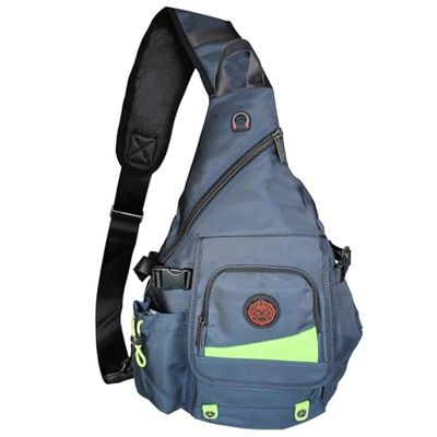 Innturt Grote Sling Bag Rugzak Pack 13 "14" Laptop Tas Satchel School Reizen, meerblauw, Large