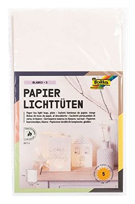folia 11900 - Sacos de papel ignífugo (5 unidades, 19 x 11,5 x 7 cm, aprox.)