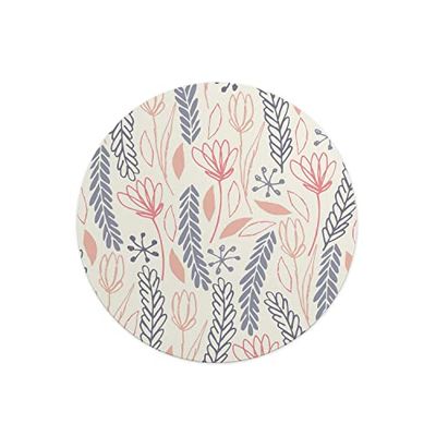 Questo Casa, Round Digital Printed Mouse Pad, Non-Slip Base, for Office and Home, Diameter:22cm