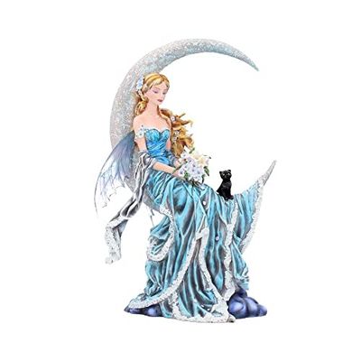 Nemesis Now Azul Nene Thomas Wind Moon Figura decorativa (24 cm), cor, resina, 28,5 cm