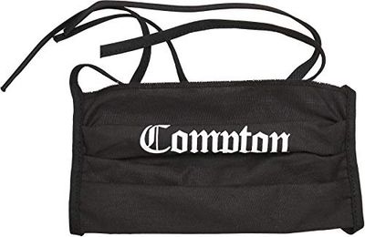 Mister Tee Compton Gezichtsmasker, 2 stuks, Zwart, Eén maat