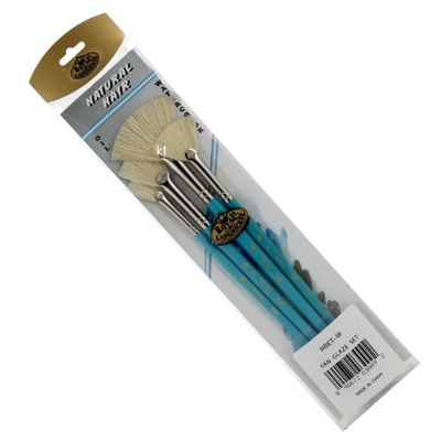 Royal & Langnickel Natural Hair Fan Glaze Brush Set