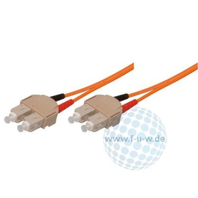 Tecline 76903 - Cavo LWL OM1-Faser (62,5/125 µm, 3,0 m), Colore: Arancione