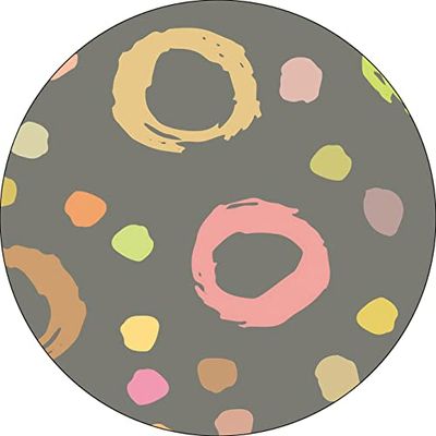 Bonateks, Ronde digitaal bedrukte muismat, antislip onderkant, voor kantoor en thuis, diameter: 22 cm