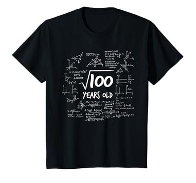 Bambino 10° compleanno - radice di 100 - matematica nerd matematica Maglietta