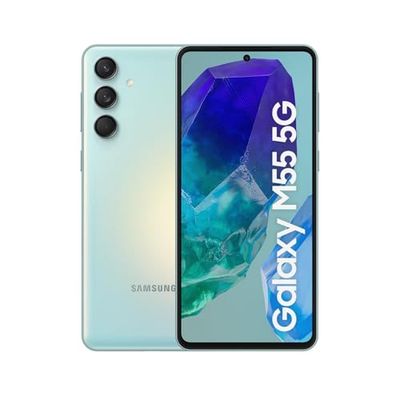 Samsung Galaxy M55 5G 256GB - Teléfono Móvil Android, Smartphone Libre, Pantalla 6,7" FHD+Super AMOLED+, Verde claro (Versión Española)