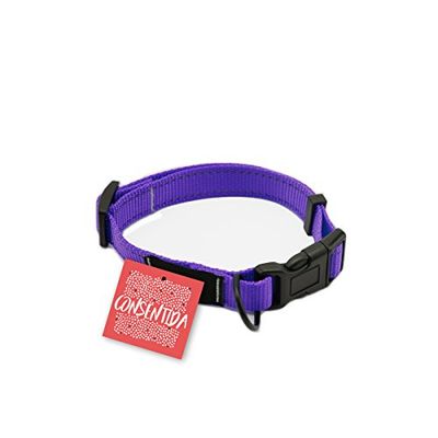 Consentida CN205411 Collar Flúor T-4, 45-70 x 2.5 cm, XL, Morado