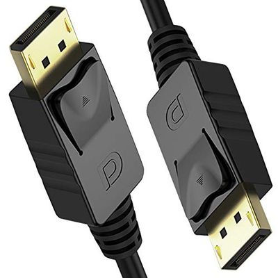 UNITEK DisplayPort to DisplayPort Cable/DP 1.2/1.5 m/Full HD / 2K / 4K / 3D / 3840 x 2160 and More/Connection Cable with Gold-Plated Connectors/Black