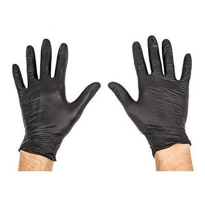 100 pezzi - Guanti Size: M Nero Nitrile